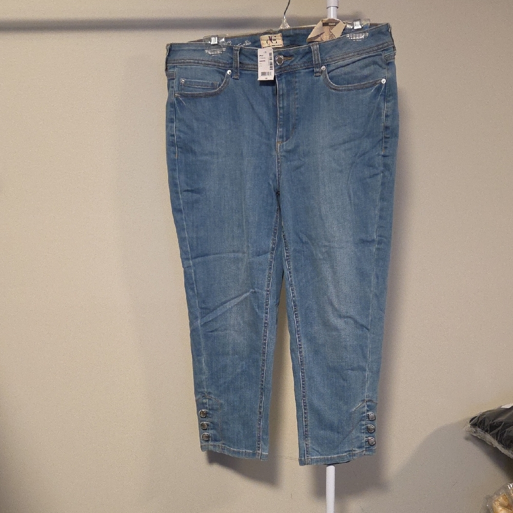 NWT Penningtons Sky Blue Ankle Jeans Size 16